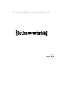 Referat - Routing vs Switching