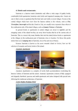 Referat - A Famous Tourist Destination - Santorini Greece