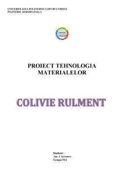 Proiect - Colivie Rulment