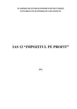 Proiect - Impozitul pe Profit