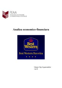 Proiect - Analiza economico-financiară a SC Casa de Bucovina - Club de Munte SA