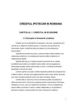 Proiect - Creditul Ipotecar în România