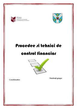 Proiect - Procedee și Tehnici de Control Financiar