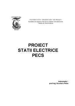 Proiect - Stații electrice PECS