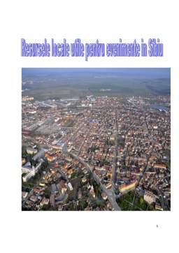 Proiect - Resurse Locale Utile pentru Evenimente în Sibiu