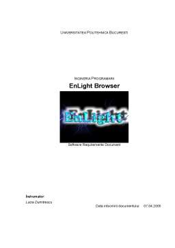 Proiect - Ingineria programări - Enlight browser