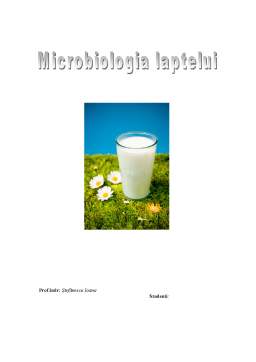 Proiect - Microbiologia Laptelui