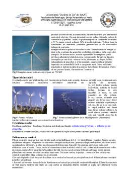 Referat - Surse alternative de energie pentru dezvoltare durabilă - energia eoliană