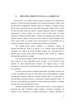 Referat - Principiile Dreptului Constituțional European