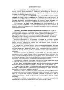 Licență - Impactul Publicității Asupra Promovării Comerțului Exterior Românesc