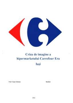 Referat - Criză de imagine - Carrefour