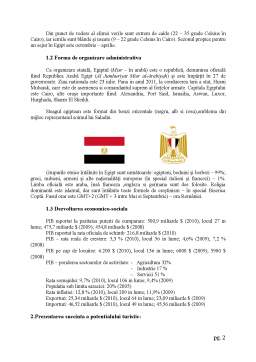 Referat - Monografie Egipt - Economia Turismului