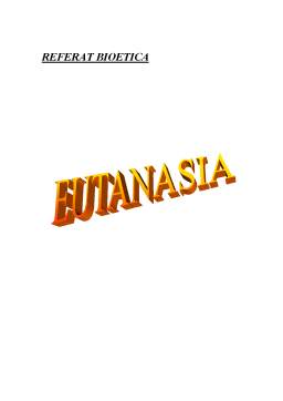 Referat - Eutanasia