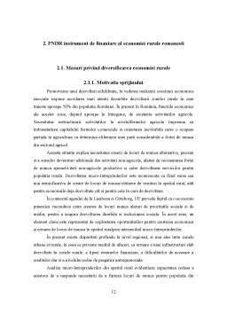 Licență - PNDR instrument de finanțare al economiei rurale românești