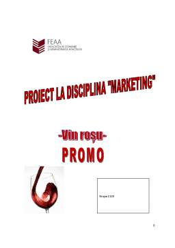 Proiect - Proiect de marketing - vinul roșu