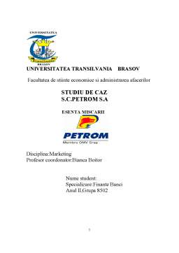 Proiect - Studiu de Caz SC Petrom SA