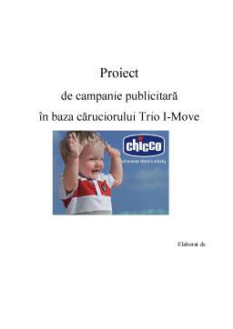 Proiect - Campanie Publicitară în Baza Căruciorului Trio I-Move
