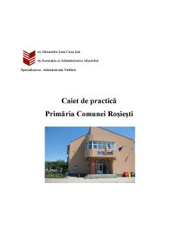 Proiect - Practică Comuna Roșiești