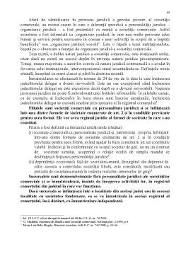 Proiect - Constituirea societăților comerciale în dreptul pozitiv românesc