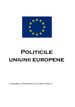 Referat - Politicile Uniunii Europene