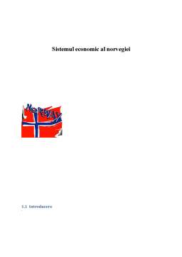 Referat - Sistemul Economic al Norvegiei
