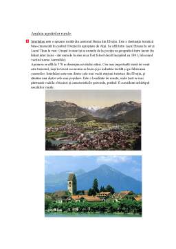 Referat - Analiza geografică - Elveția și Liban