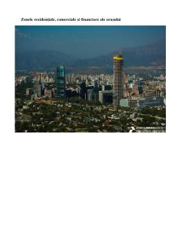 Referat - Aspecte urbanistice ale orașului Santiago de Chile