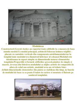 Referat - Arhitectura pietrei în Grecia Antică