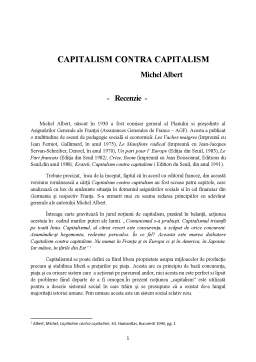 Referat - Recenzie Capitalism contra capitalism