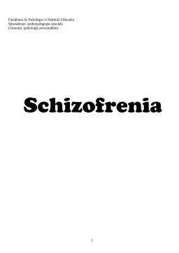 Referat - Schizofrenia