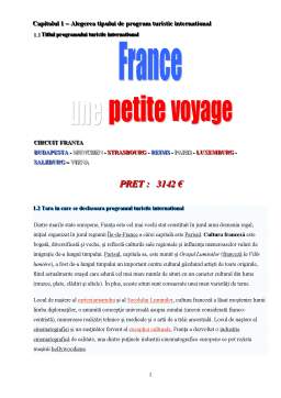Referat - Circuit Franța - Une petite voyage