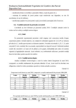 Disertație - Evaluarea sustenabilității vegetației de conifere din Parcul Expoziției Iași