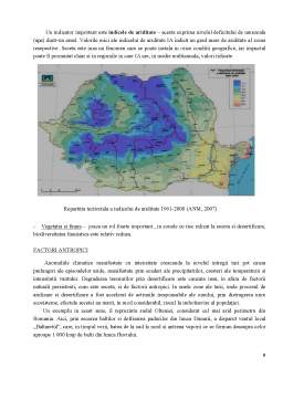 Referat - Fenomene climatice de risc - seceta și deșertificarea pe teritoriul României