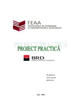 Proiect - Proiect practică - Banca Română pentru Dezvoltare
