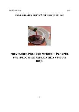 Proiect - Prevenirea Poluării Mediului în Cazul unui Proces de Fabricație a Vinului Roșu