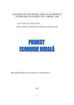 Proiect - Economie rurală