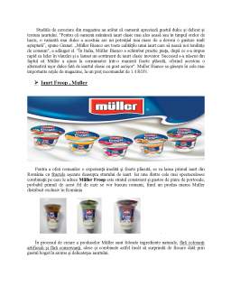 Proiect - Managementul inovării SC Muller Dairy Ro SRL