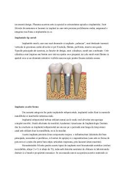 Referat - Implante dentare