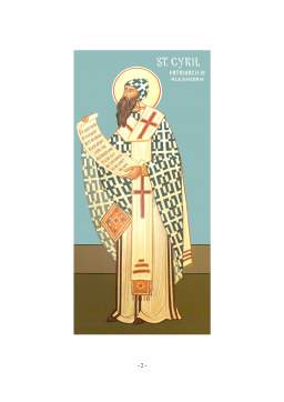 Licență - Valențele Ecumenice în Opera Teologică a Sfântului Chiril al Alexandriei
