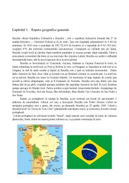 Proiect - Analiza geografico-economică a statului Brazilia
