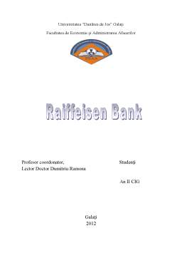 Proiect - Raiffeisen Bank - Produse și Servicii Bancare