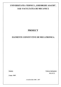 Proiect - Proiect ECM - transmisia mecanică