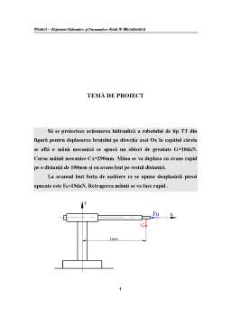 Proiect - Acționari hidro pneumatice