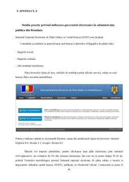 Licență - Guvernarea Electronica și Implicațiile Sale în Instituțiile Administrației Publice din România