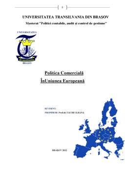 Proiect - Politica Comercială în Uniunea Europeană