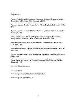 Referat - Instituții europene - realități și perspective - proces decizional și actele juridice ale Uniunii Europene