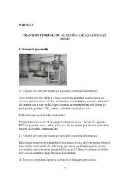 Proiect - Calculul unei Instalații de Transport Pneumatic al Fluidelor Bifazice Gaz - Solid