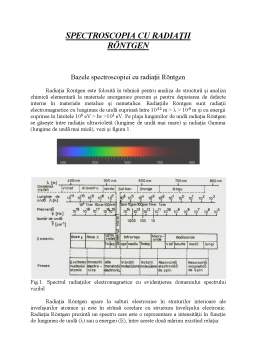 Referat - Spectroscopia cu Raze X