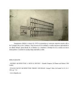 Referat - Giuseppe Terragni și arhitectura raționalismului italian