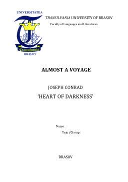 Proiect - Literatură engleză - Joseph Conrad - Heart of darkness